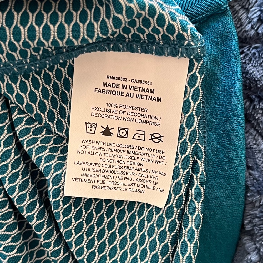 ⛳️ Nike Dri-FIT Sleeveless Golf Top | Women’s L | Teal Blue | Like New! - Picture 13 of 14